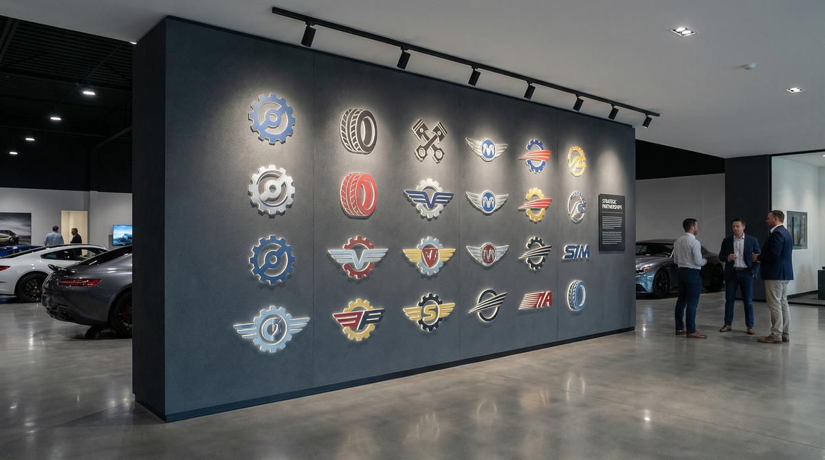 麻豆传媒合作改装品牌Logo墙